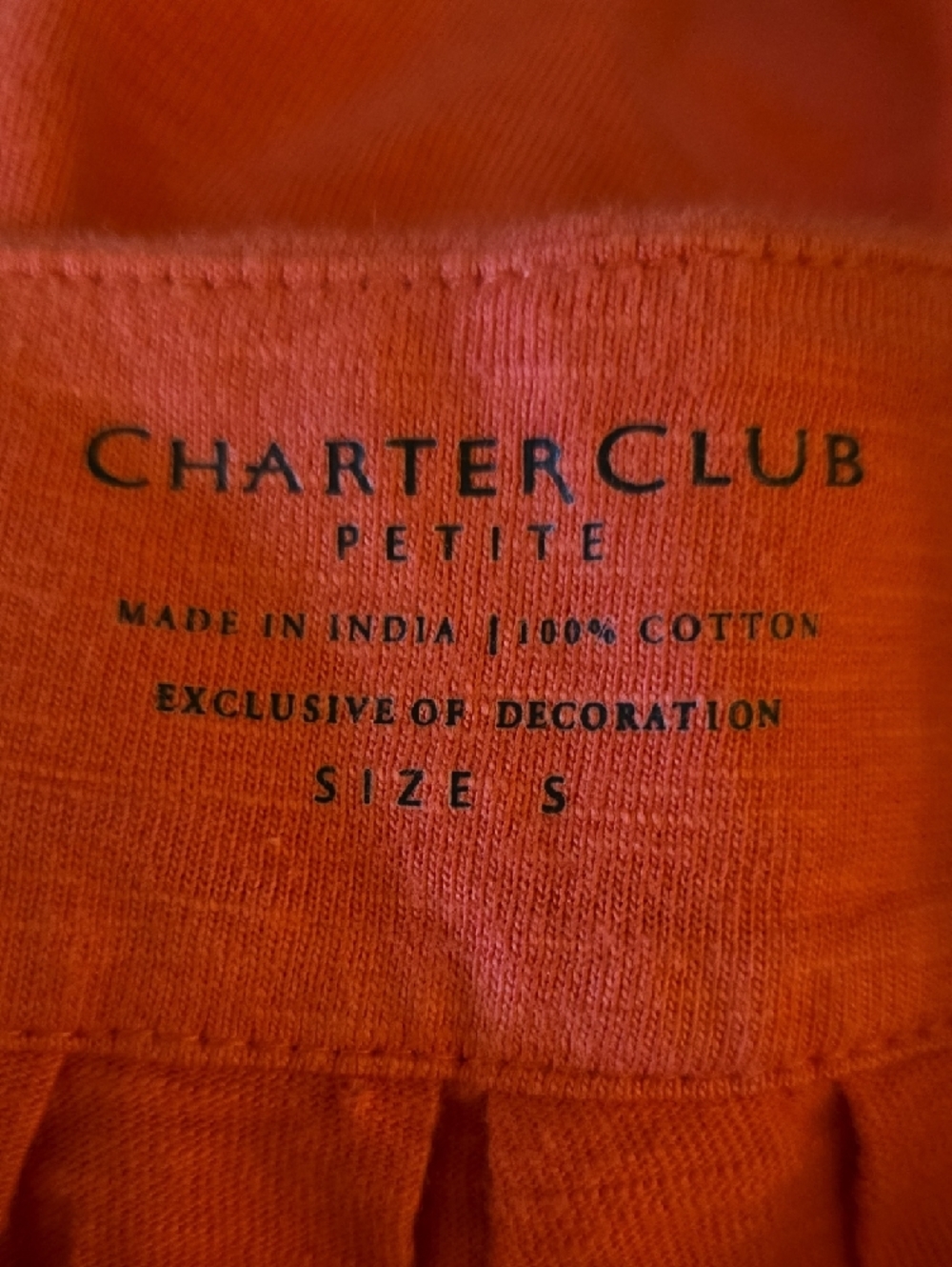 Charter Club Petite Coral Dress Sleeveless Embroidered Beads Tie Waist Cotton SP - Picture 8 of 11